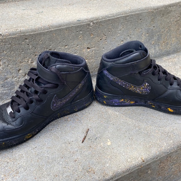 High Black custom worn Air Forces - Picture 5 of 5